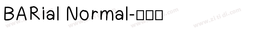 BARial Normal字体转换